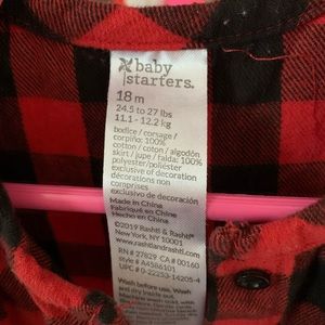 Girls plaid long sleeve dress